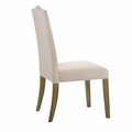 Guest Room Romero Parson Chair - Harvest Oak with Linen - 22.5 x 41.5 x 18.5 in. GU2858104